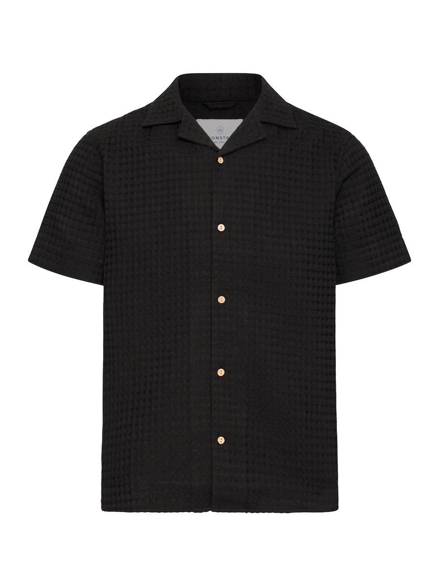 Рубашка на пуговицах Comfort fit Kronstadt Earnest, черный
Рубашка на пуговицах Comfort fit Kronstadt Earnest, черный
