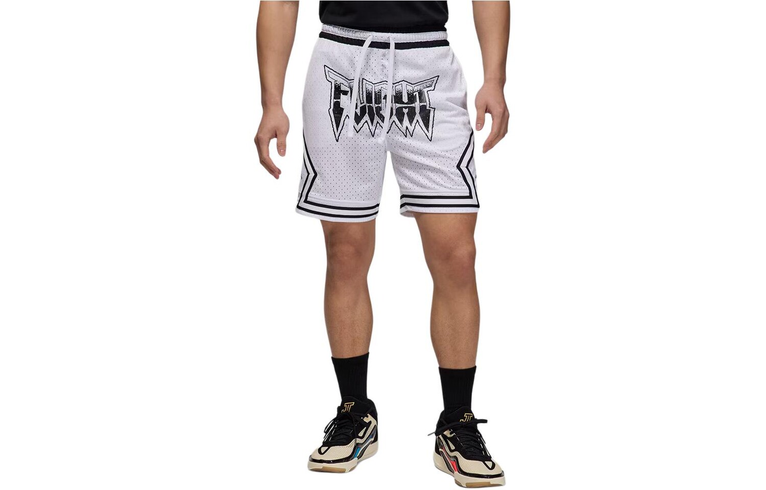 Спортивные повседневные шорты мужские белые Jordan, белый 
Спортивные повседневные шорты мужские белые Jordan, белый