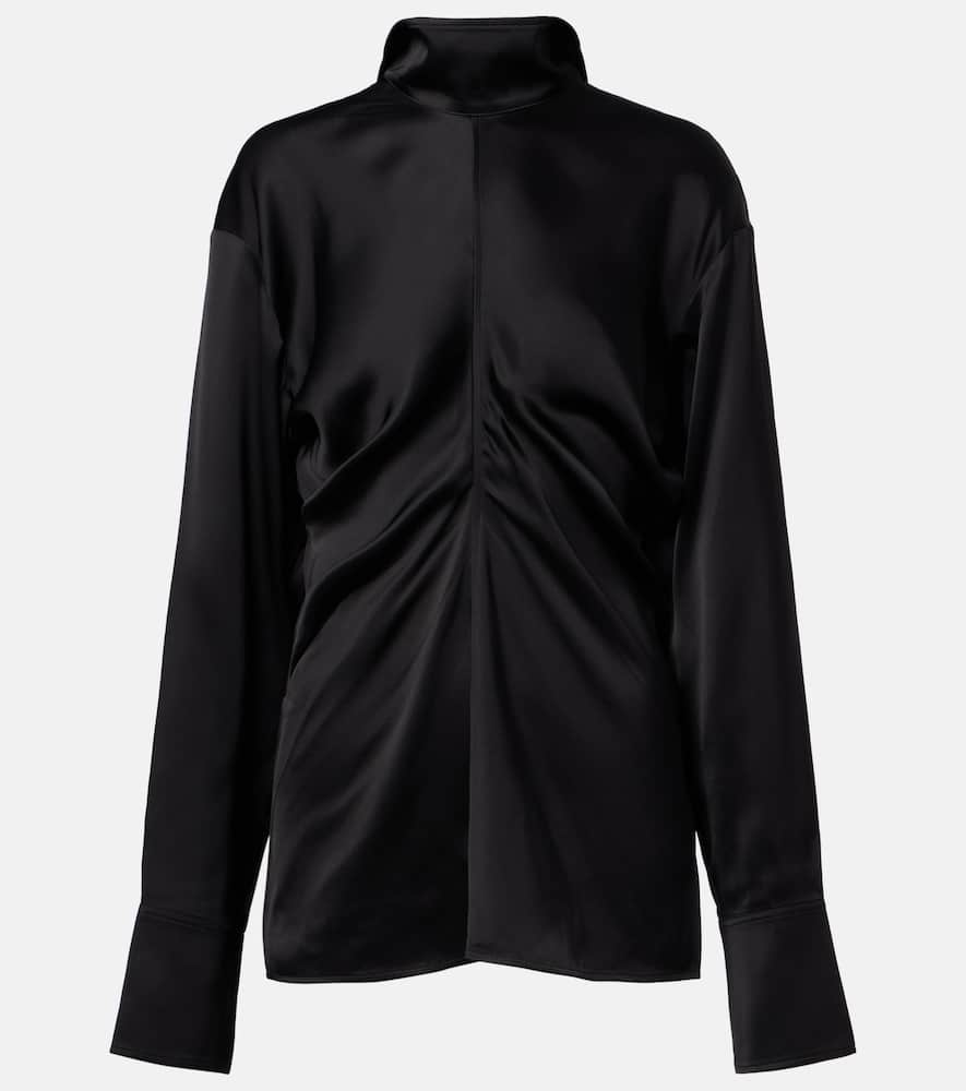 Собранный топ из сатина Toteme, Black
Собранный топ из сатина Toteme, Black