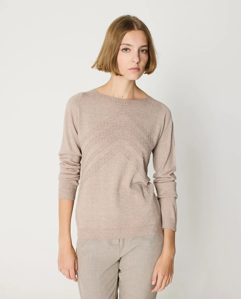 Женский джемпер с деталями на плечах Escorpion, коричневый
Женский джемпер с деталями на плечах Escorpion, коричневый