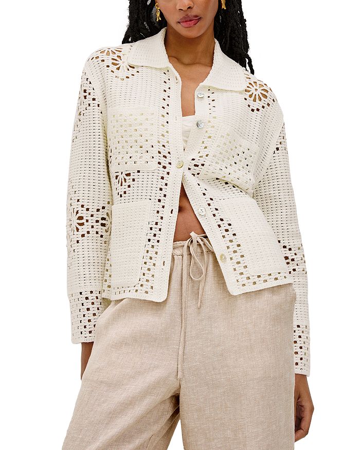 Кардиган Patmos с ажурной вязкой Rails, слоновая кость/кремовый
Кардиган Patmos с ажурной вязкой Rails, слоновая кость/кремовый