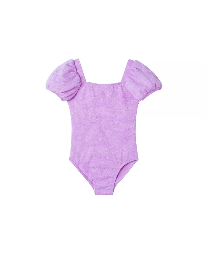 Детский купальник для девочек с рельефным рисунком в виде пальмовых листьев и пышными рукавами Palm Leaf Embossed Puff Sleeve Swimsuit Andy & Evan, фиолетовый
Детский купальник для девочек с рельефным рисунком в виде пальмовых листьев и пышными рукавами Palm Leaf Embossed Puff Sleeve Swimsuit Andy & Evan, фиолетовый