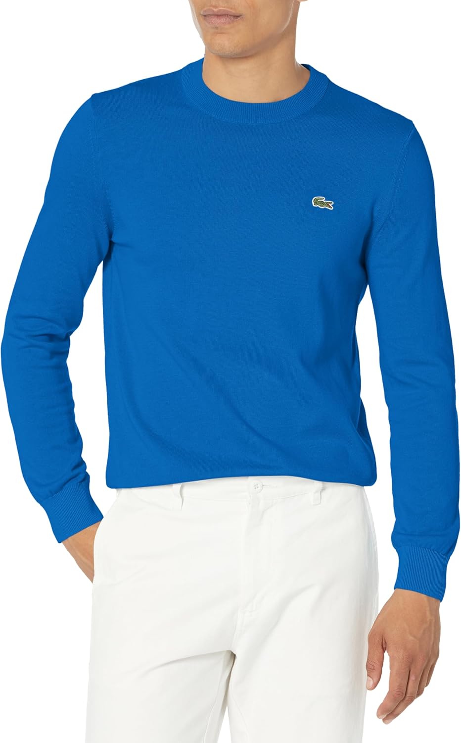 Lacoste мужской свитер с длинным рукавом и круглым вырезом, обычный крой, Cobalt
Lacoste мужской свитер с длинным рукавом и круглым вырезом, обычный крой, Cobalt