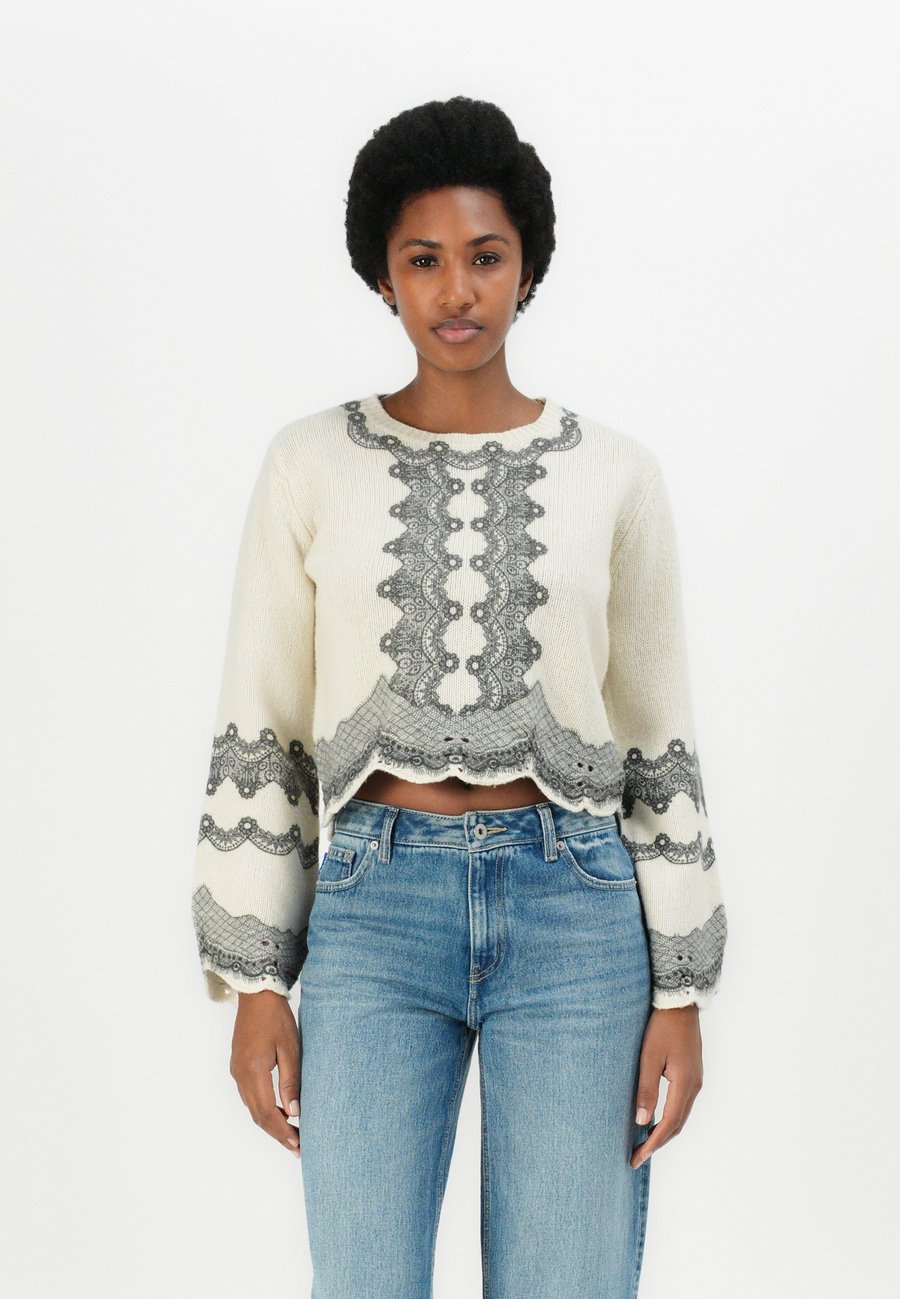 Джемпер TWINSET Jumper, Neve/Nero/Off-White
Джемпер TWINSET Jumper, Neve/Nero/Off-White