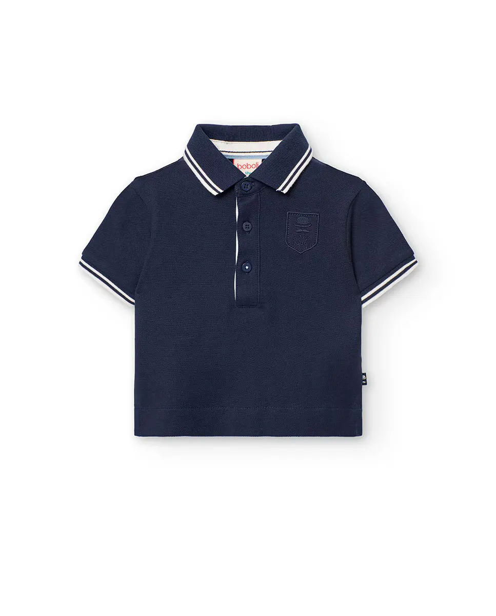 Рубашка поло с коротким рукавом из 100% хлопка для мальчиков Boboli, тёмно-синий
Рубашка поло с коротким рукавом из 100% хлопка для мальчиков Boboli, тёмно-синий