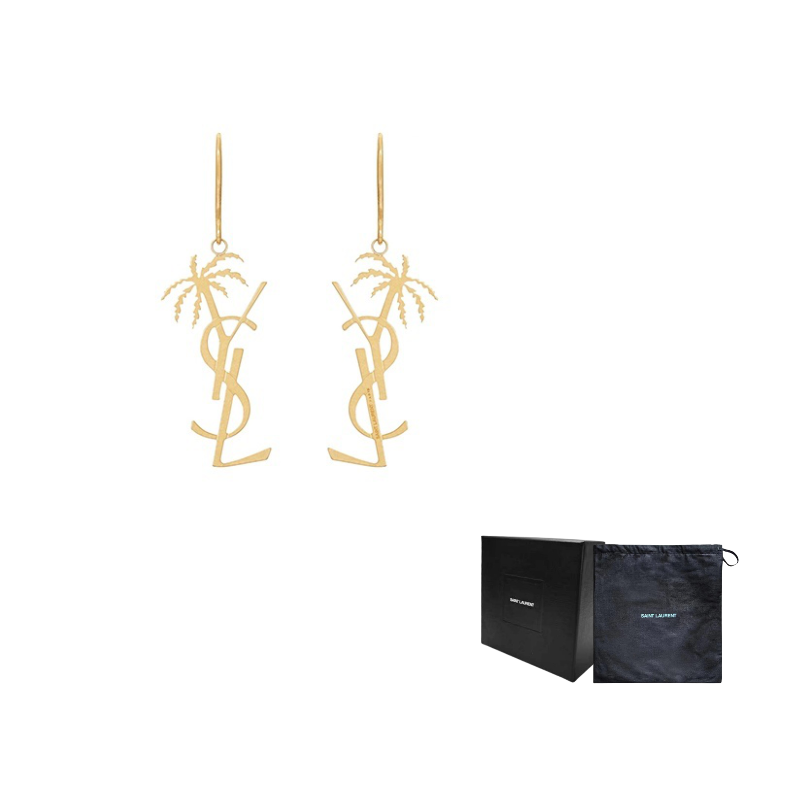 Серьги-подвески Palm Monogram SAINT LAURENT, золотой
Серьги-подвески Palm Monogram SAINT LAURENT, золотой