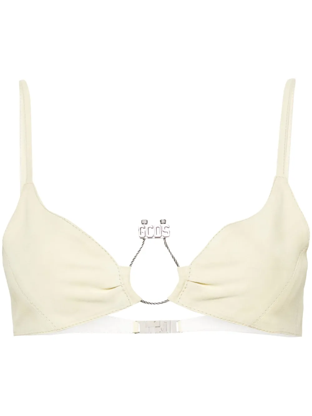 Замшевый топ-бралетт Hoop с логотипом GCDS, желтый
Замшевый топ-бралетт Hoop с логотипом GCDS, желтый