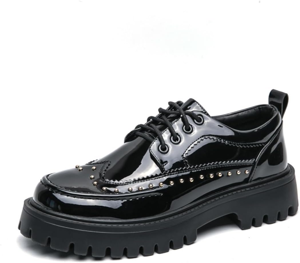 Ультралегкие блестящие кожаные мужские туфли с толстой подошвой, шнуровкой, оксфорды для свадьбы, делового стиля и повседневной моды, удобная платформа, обувь для джентльменов Ctkvbmeoi, черный
Ультралегкие блестящие кожаные мужские туфли с толстой подошвой, шнуровкой, оксфорды для свадьбы, делового стиля и повседневной моды, удобная платформа, обувь для джентльменов Ctkvbmeoi, черный