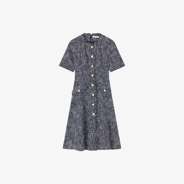 Платье миди Lk Bennett Suzie из твида с хлопком на пуговицах, мультиколор
Платье миди Lk Bennett Suzie из твида с хлопком на пуговицах, мультиколор