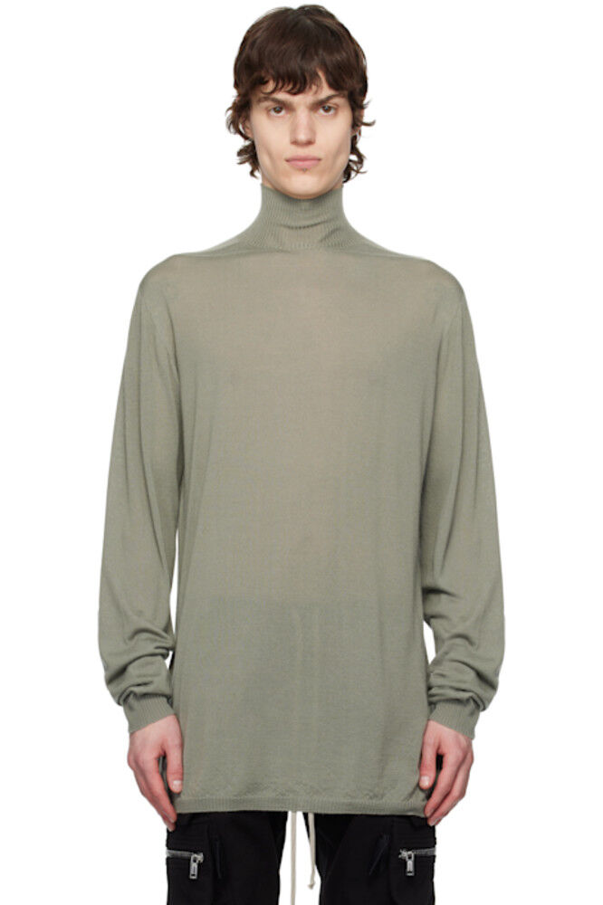 Зеленая голливудская водолазка свободного кроя Rick Owens
Зеленая голливудская водолазка свободного кроя Rick Owens