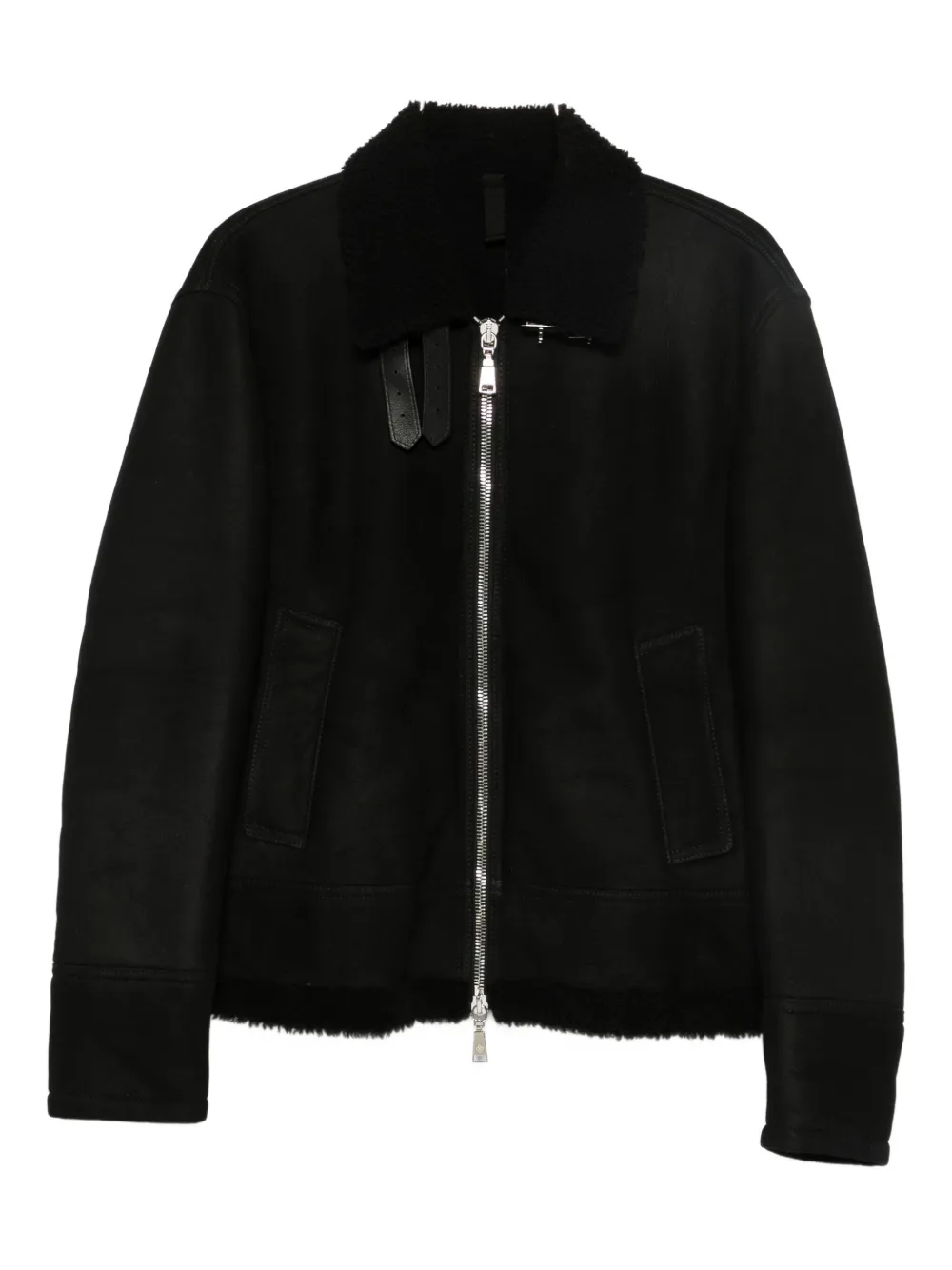 Пальто на молнии с воротником из овчины Tagliatore, черный
Пальто на молнии с воротником из овчины Tagliatore, черный