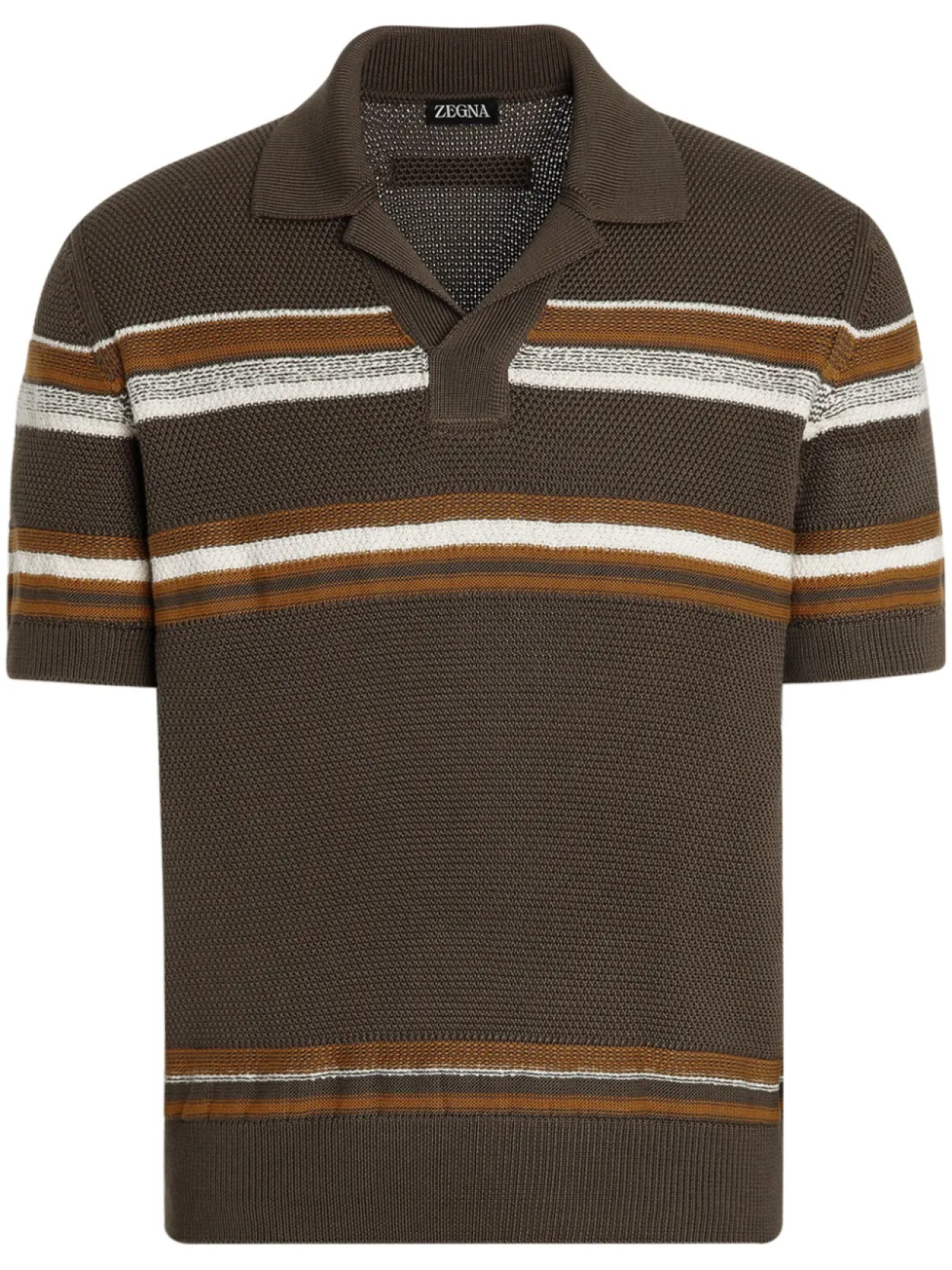 Рубашка поло в полоску Zegna, коричневый
Рубашка поло в полоску Zegna, коричневый