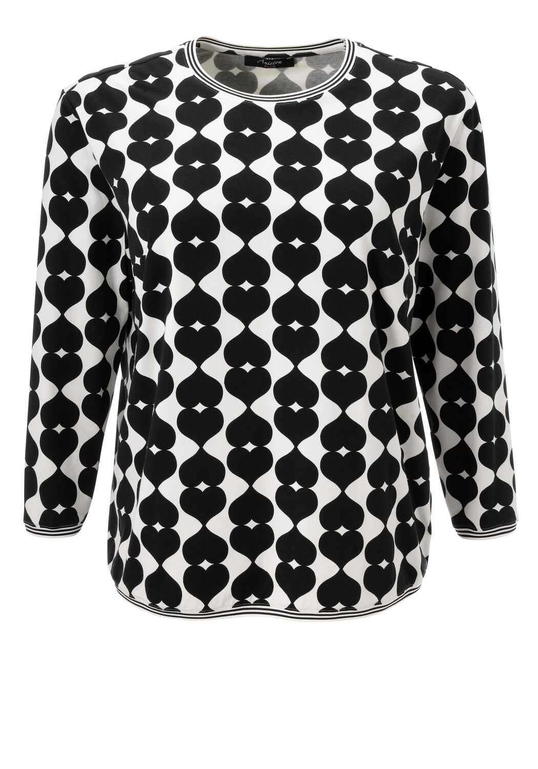 Aniston Лонгслив в черном и белом цветах
Aniston Лонгслив в черном и белом цветах