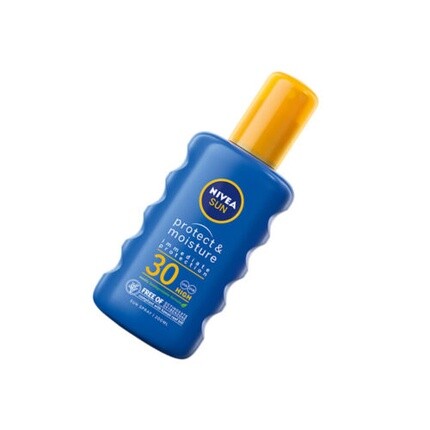 Солнцезащитный спрей Sun Protect & Moisture Strong 30SPF, 200 мл, Nivea 
Солнцезащитный спрей Sun Protect & Moisture Strong 30SPF, 200 мл, Nivea