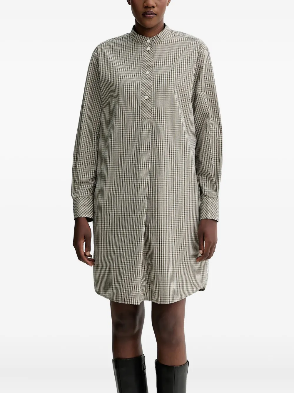 Платье-рубашка в мелкую клетку на пуговицах Marc O'Polo, зеленый
Платье-рубашка в мелкую клетку на пуговицах Marc O'Polo, зеленый