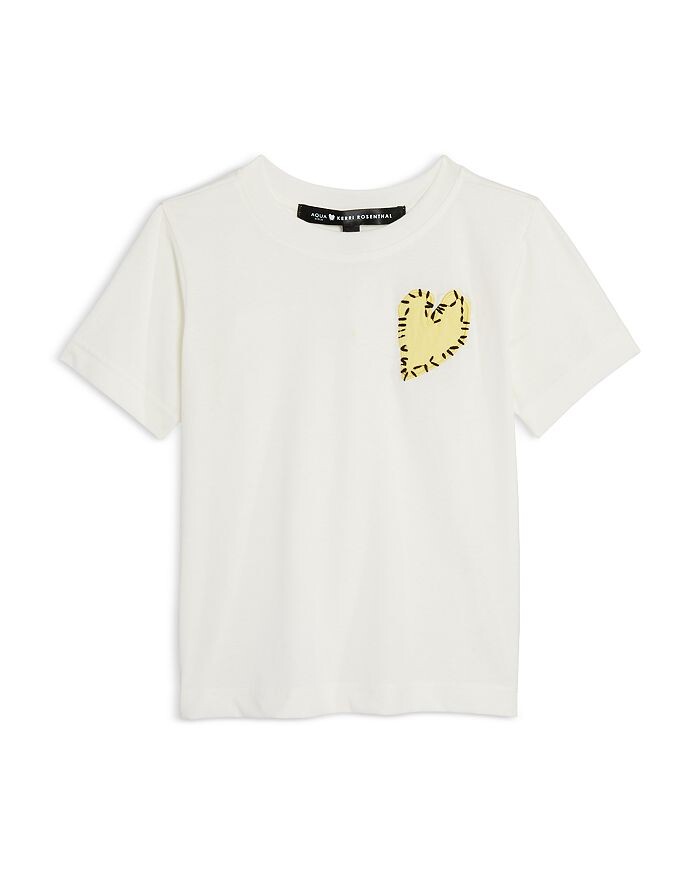 Футболка AQUA с нашивкой в форме сердца для девочек, Little Kid, Big Kid, белый
Футболка AQUA с нашивкой в форме сердца для девочек, Little Kid, Big Kid, белый