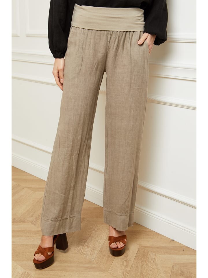 Тканевые брюки La Compagnie Du Lin, серо-коричневый
Тканевые брюки La Compagnie Du Lin, серо-коричневый