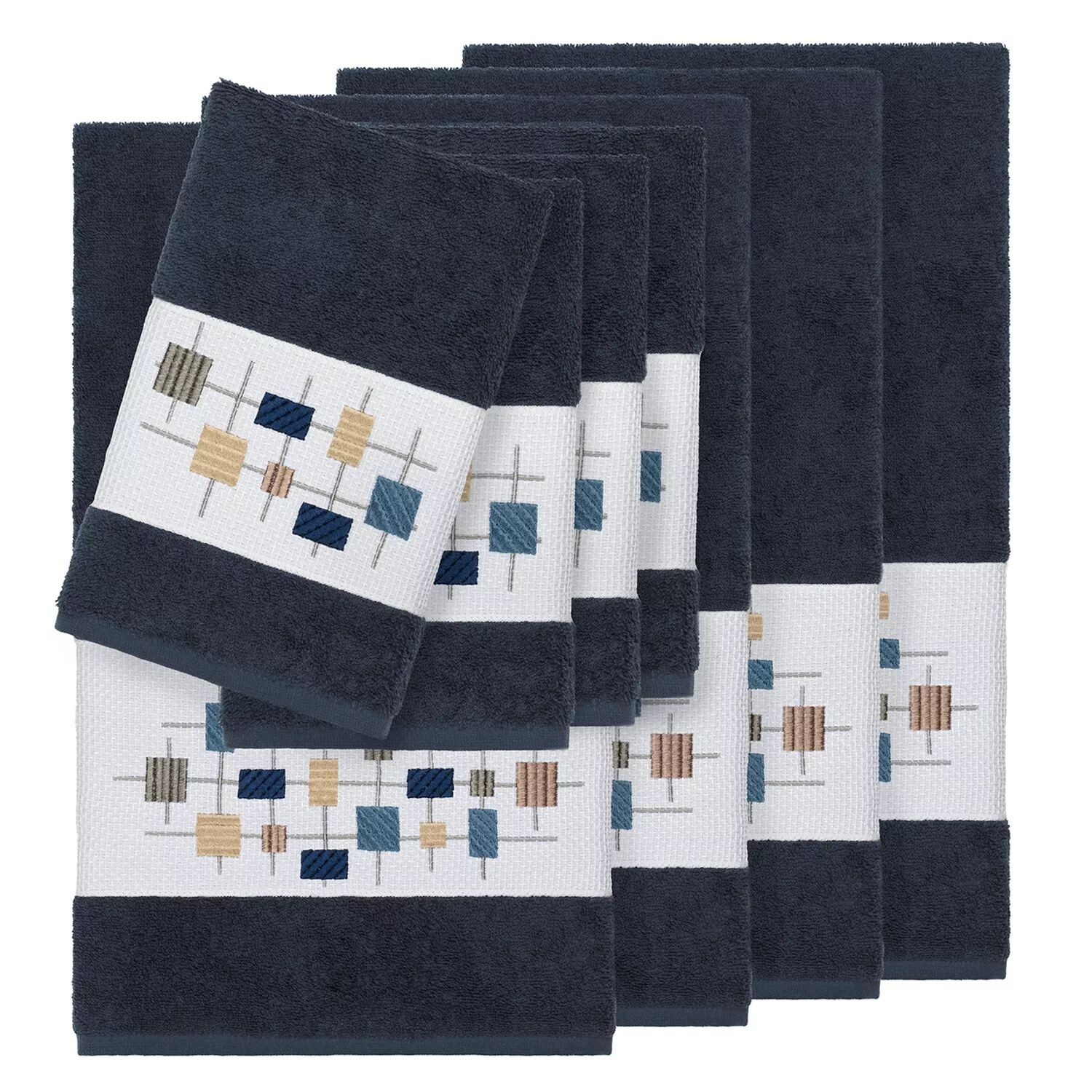 Linum Home Textiles Набор из 8 предметов турецкого хлопка с украшением Khloe, темно-синий
Linum Home Textiles Набор из 8 предметов турецкого хлопка с украшением Khloe, темно-синий