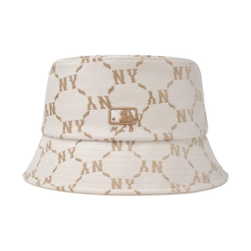 MLB Хлопковая и полиэстеровая панама унисекс кремового цвета
MLB Хлопковая и полиэстеровая панама унисекс кремового цвета