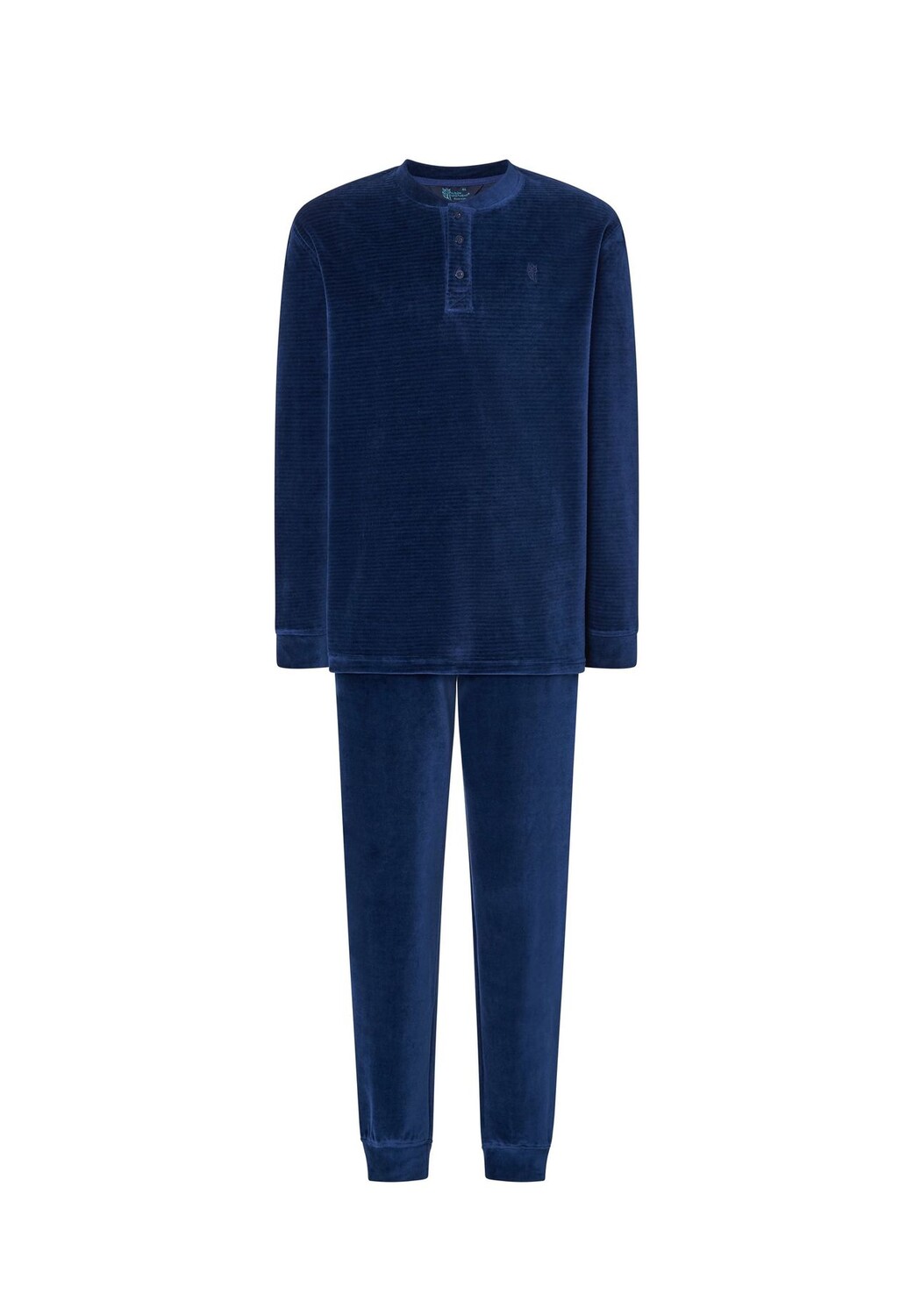 Мужская зимняя длинная бархатная пижама в полоску, синяя El Búho NOCTURNO, синий
Мужская зимняя длинная бархатная пижама в полоску, синяя El Búho NOCTURNO, синий