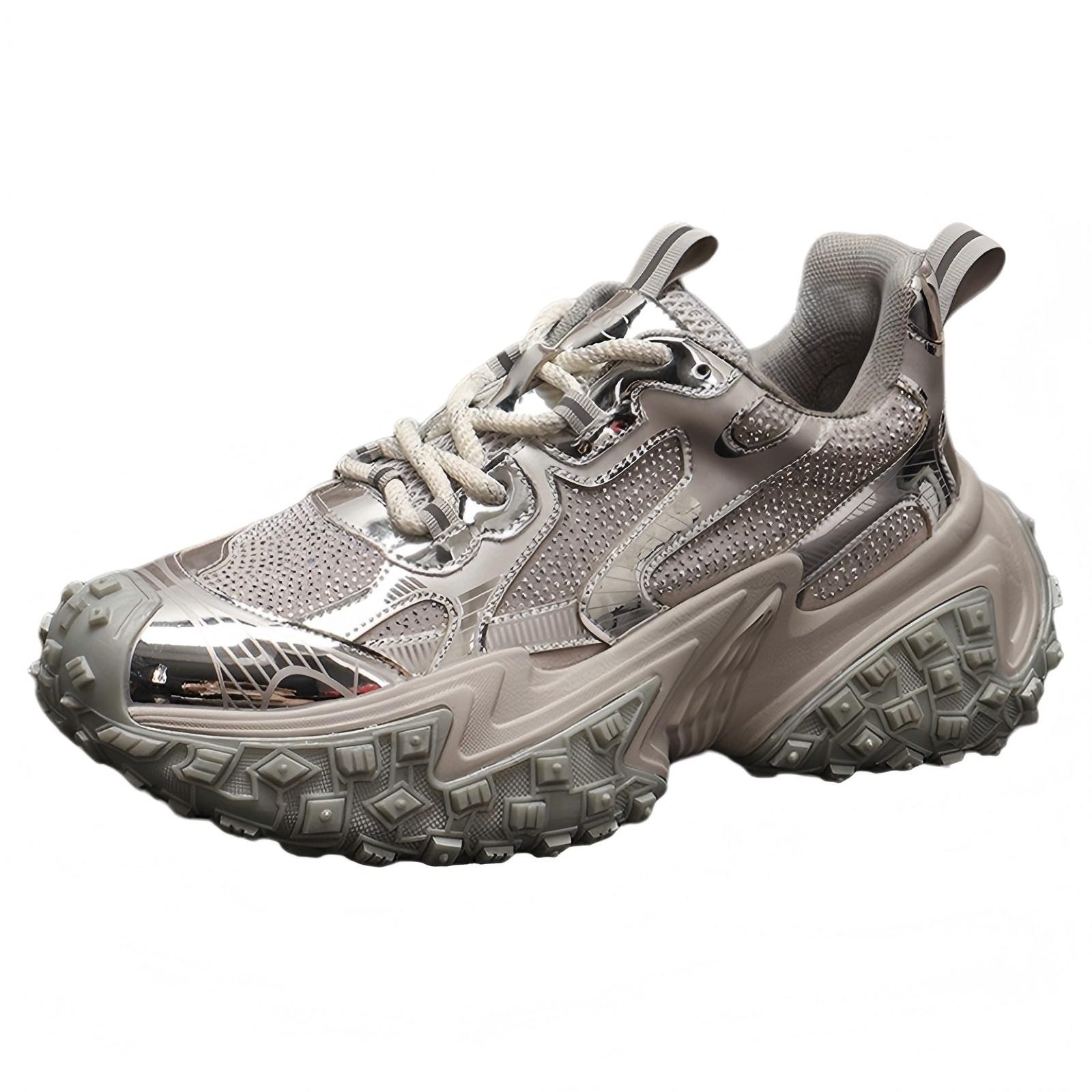 Водонепроницаемые и дышащие легкие низкие массивные кроссовки для увеличения роста для мужчин ZUOSAISI, Silver
Водонепроницаемые и дышащие легкие низкие массивные кроссовки для увеличения роста для мужчин ZUOSAISI, Silver