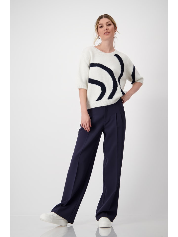 Свитер белого/темно-синего цвета monari
Свитер белого/темно-синего цвета monari