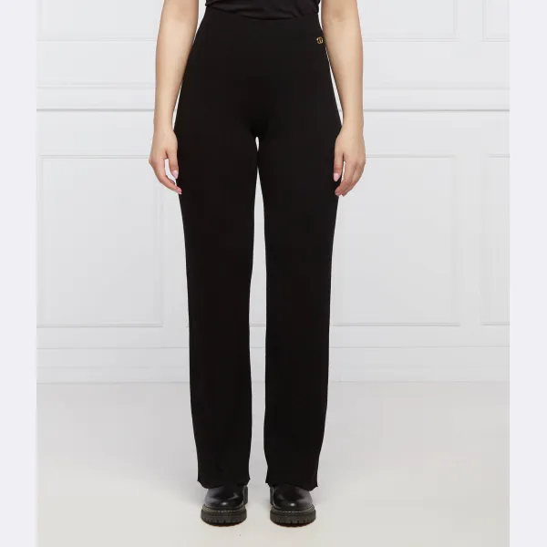 Брюки стандартного кроя высокая талия Twin-Set, черный
Брюки стандартного кроя высокая талия Twin-Set, черный