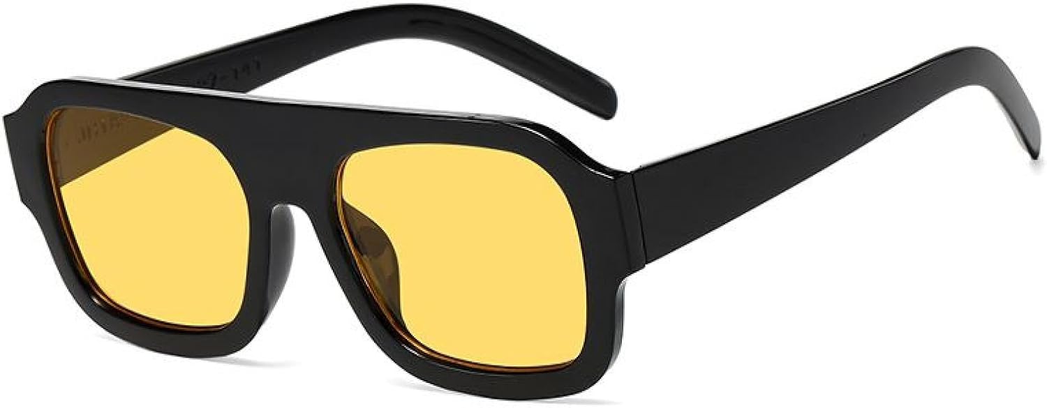 Женские солнцезащитные очки в крупной оправе, модные винтажные солнцезащитные очки, мужские солнцезащитные очки для вождения и езды на велосипеде, с защитой от УФ-излучения UV400 TKKTLLT, Black Yellow
Женские солнцезащитные очки в крупной оправе, модные винтажные солнцезащитные очки, мужские солнцезащитные очки для вождения и езды на велосипеде, с защитой от УФ-излучения UV400 TKKTLLT, Black Yellow