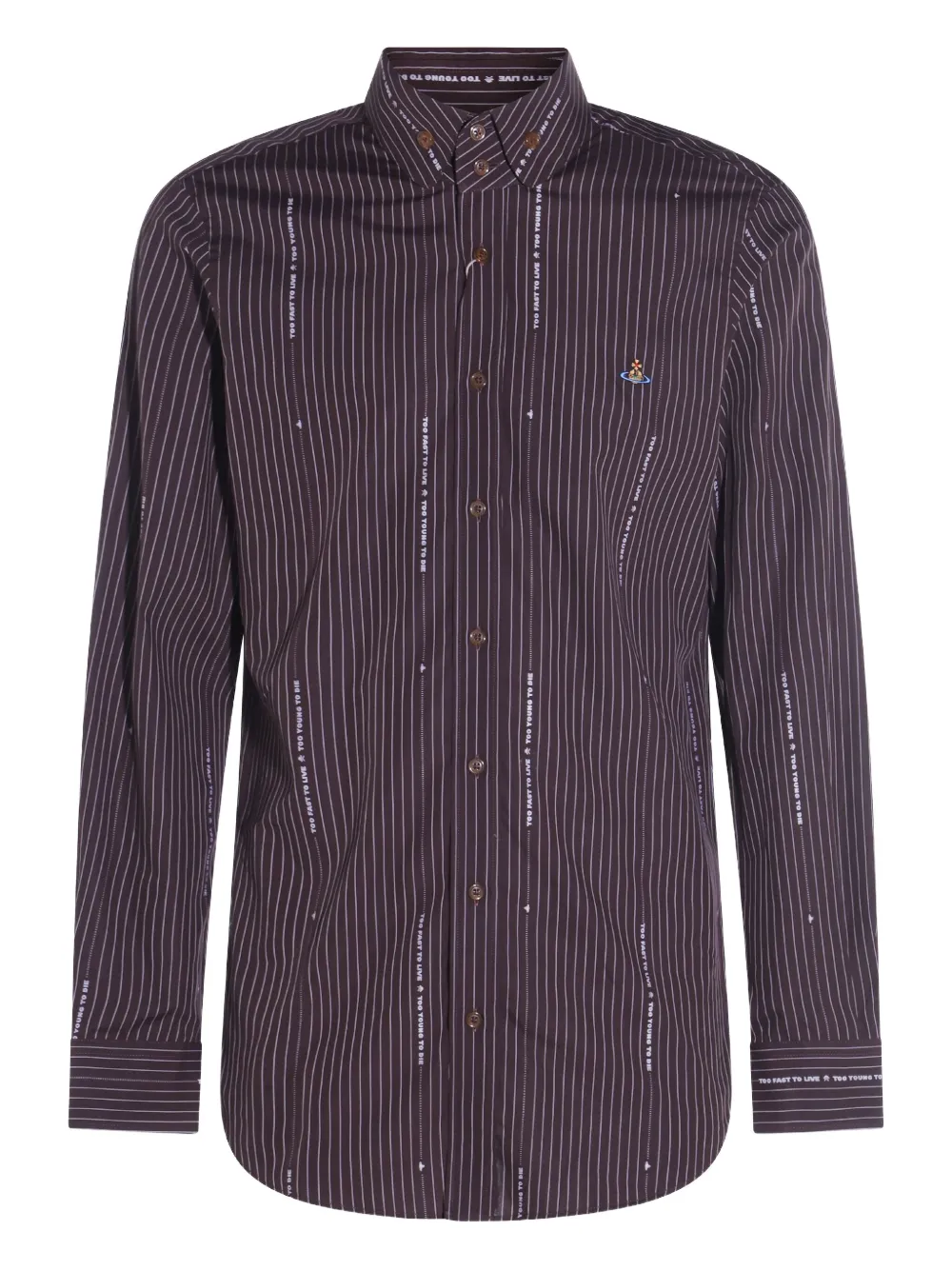 Рубашка orb в тонкую полоску Vivienne Westwood, коричневый
Рубашка orb в тонкую полоску Vivienne Westwood, коричневый