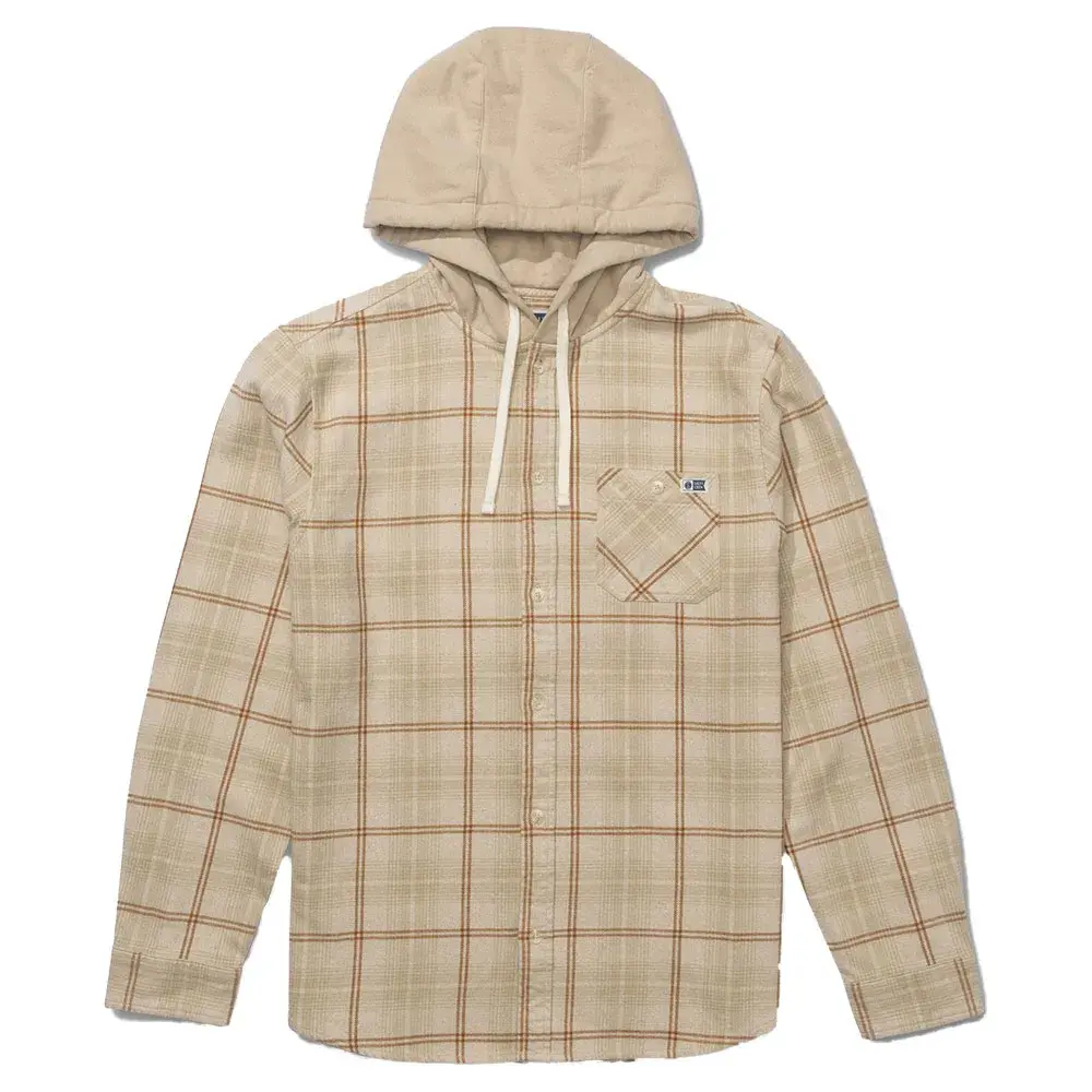 Рубашка с длинным рукавом Salty Crew Whitewash hooded flannel, бежевый
Рубашка с длинным рукавом Salty Crew Whitewash hooded flannel, бежевый