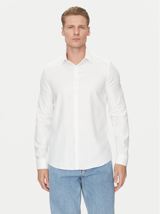 Рубашка облегающего кроя K10K114316 Calvin Klein, белый
Рубашка облегающего кроя K10K114316 Calvin Klein, белый