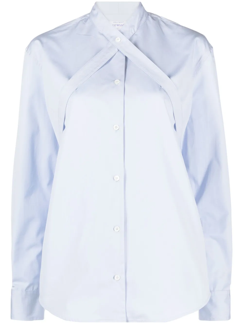 Поплиновая рубашка с поясом OFF-WHITE, синий
Поплиновая рубашка с поясом OFF-WHITE, синий