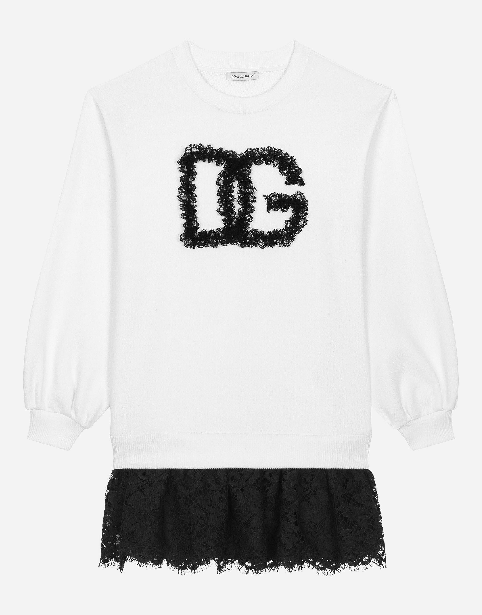 Платье из джерси в стиле свитшота Dolce&Gabbana, белый
Платье из джерси в стиле свитшота Dolce&Gabbana, белый