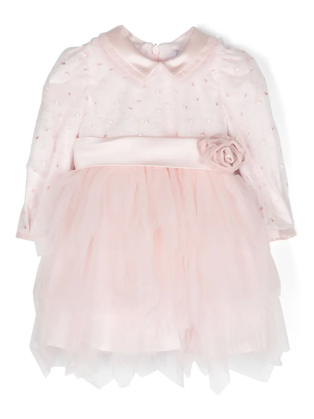 Ярусное сетчатое платье с поясом Monnalisa, розовый
Ярусное сетчатое платье с поясом Monnalisa, розовый