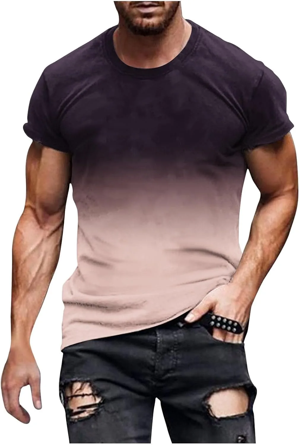 Мужская футболка с коротким рукавом Casual Gradient Color
Мужская футболка с коротким рукавом Casual Gradient Color