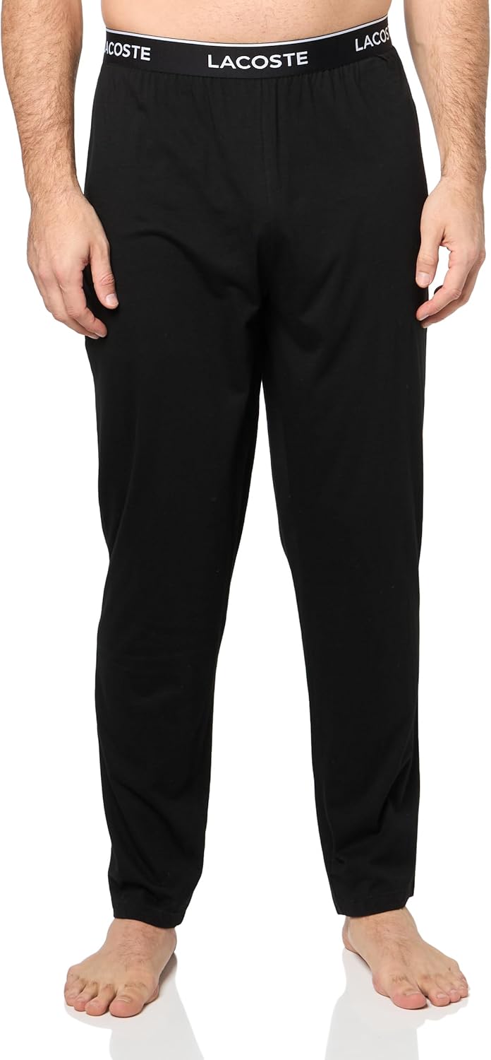 Lacoste мужские хлопковые пижамные брюки Relaxed Fit, Black
Lacoste мужские хлопковые пижамные брюки Relaxed Fit, Black