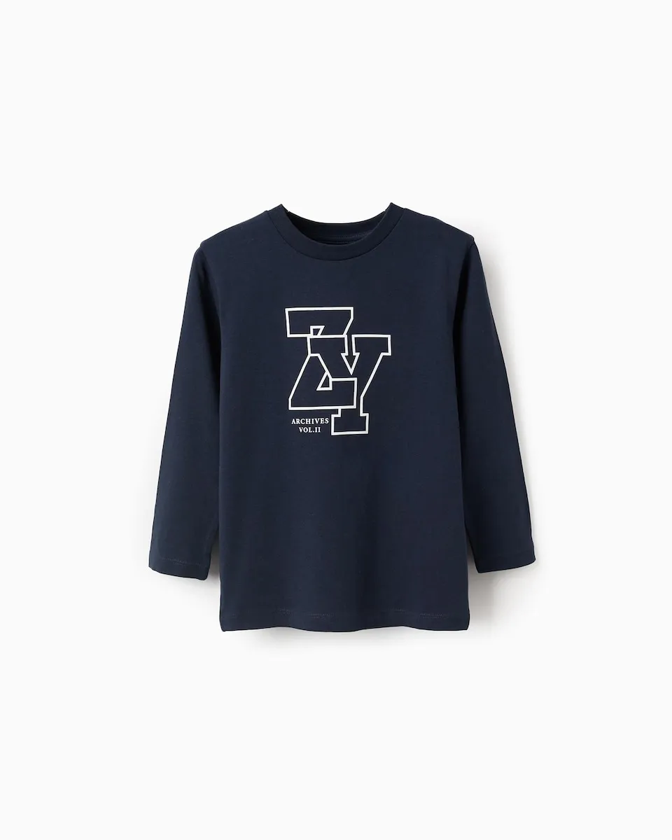 Детская футболка для мальчика 100% хлопок с принтом Zippy, темно-синий
Детская футболка для мальчика 100% хлопок с принтом Zippy, темно-синий