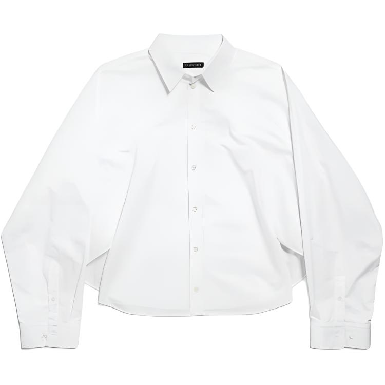 Поплиновая рубашка Balenciaga, белый
Поплиновая рубашка Balenciaga, белый