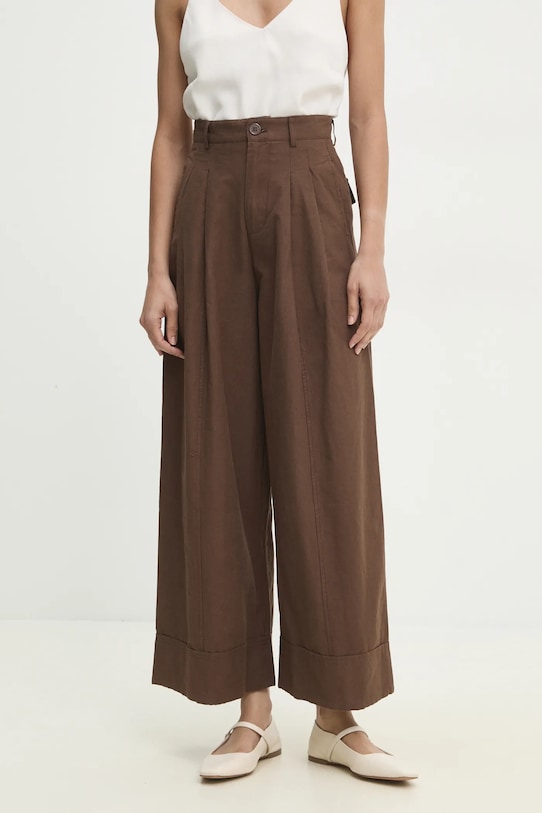 Хлопковые брюки Answear.Lab, коричневый
Хлопковые брюки Answear.Lab, коричневый