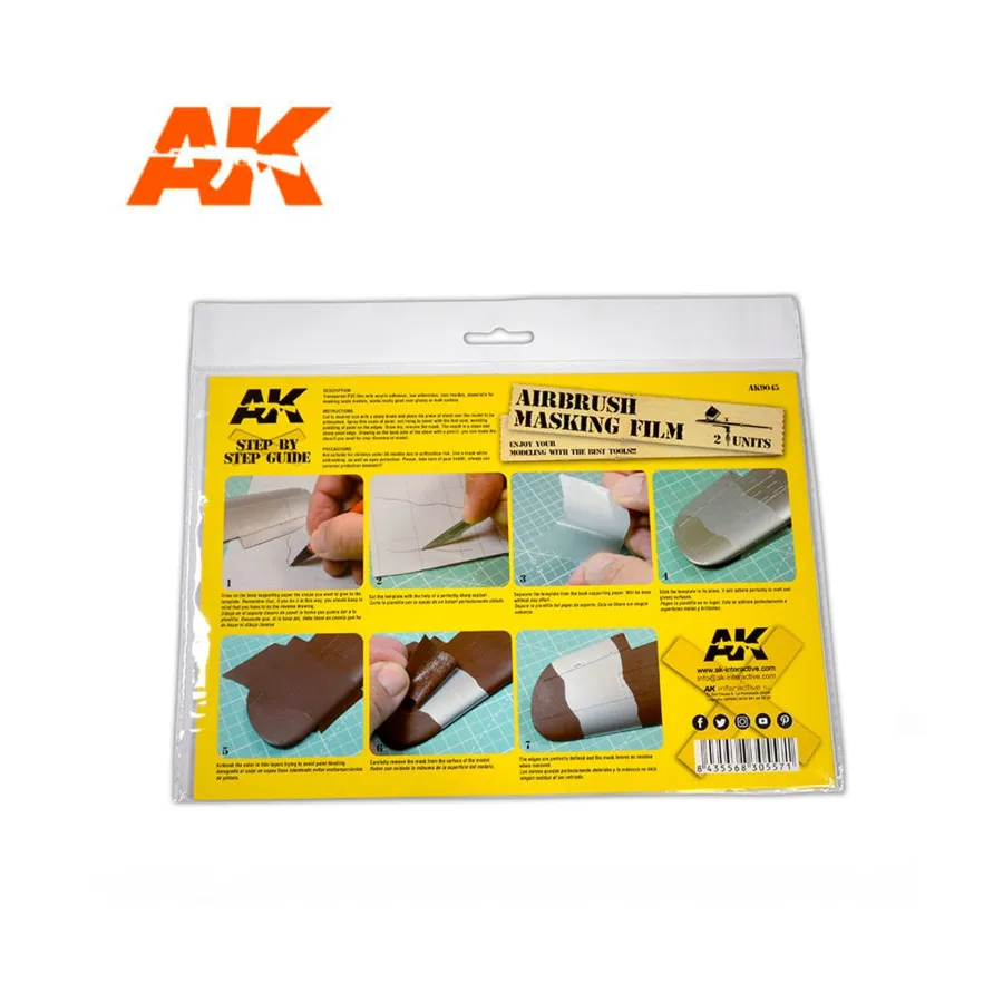 Маскирующая пленка для аэрографа - A4 (2), Supplies & Accessories (AK-Interactive)
Маскирующая пленка для аэрографа - A4 (2), Supplies & Accessories (AK-Interactive)
