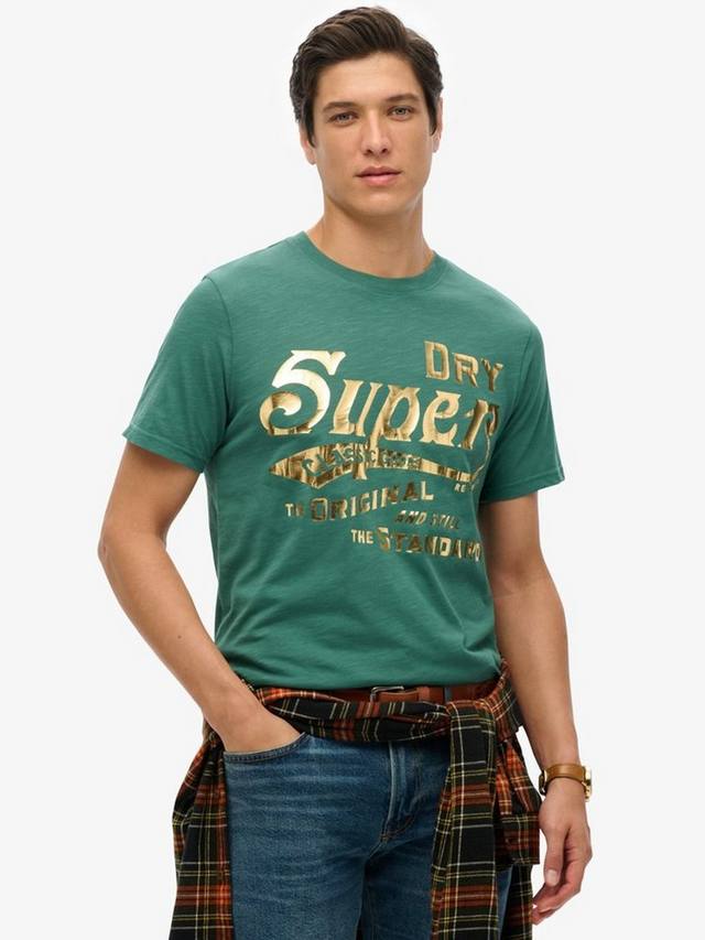 Металлическая футболка с графическим рисунком для спецодежды Superdry, цвет Pine Green Slub
Металлическая футболка с графическим рисунком для спецодежды Superdry, цвет Pine Green Slub