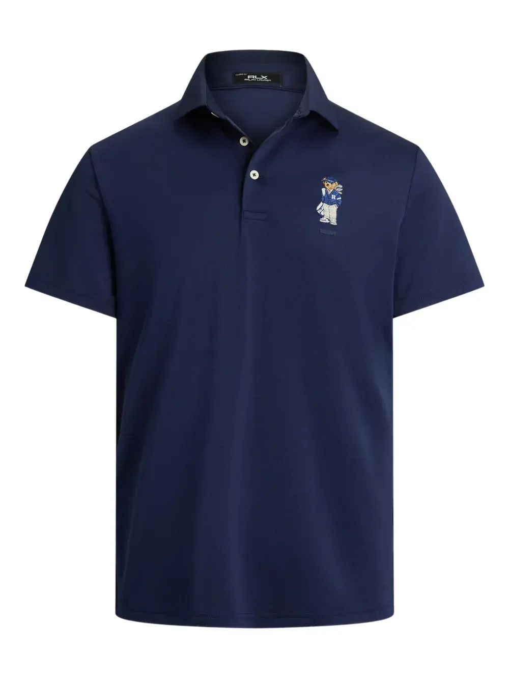Рубашка-поло из пике с вышивкой медведя RLX Ralph Lauren, синий
Рубашка-поло из пике с вышивкой медведя RLX Ralph Lauren, синий