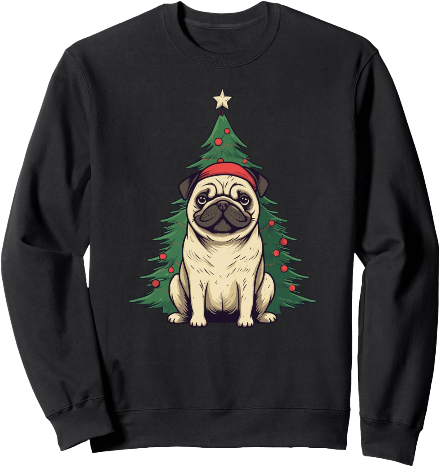 Украшение для елки в виде милого мопса и Санты, рождественская толстовка Xmas & Christmas Adorable Pugs Lovers Or Owners, черный
Украшение для елки в виде милого мопса и Санты, рождественская толстовка Xmas & Christmas Adorable Pugs Lovers Or Owners, черный