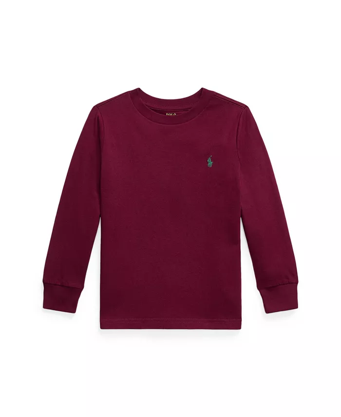 Детская хлопковая футболка с длинным рукавом для мальчиков Polo Ralph Lauren, красный
Детская хлопковая футболка с длинным рукавом для мальчиков Polo Ralph Lauren, красный