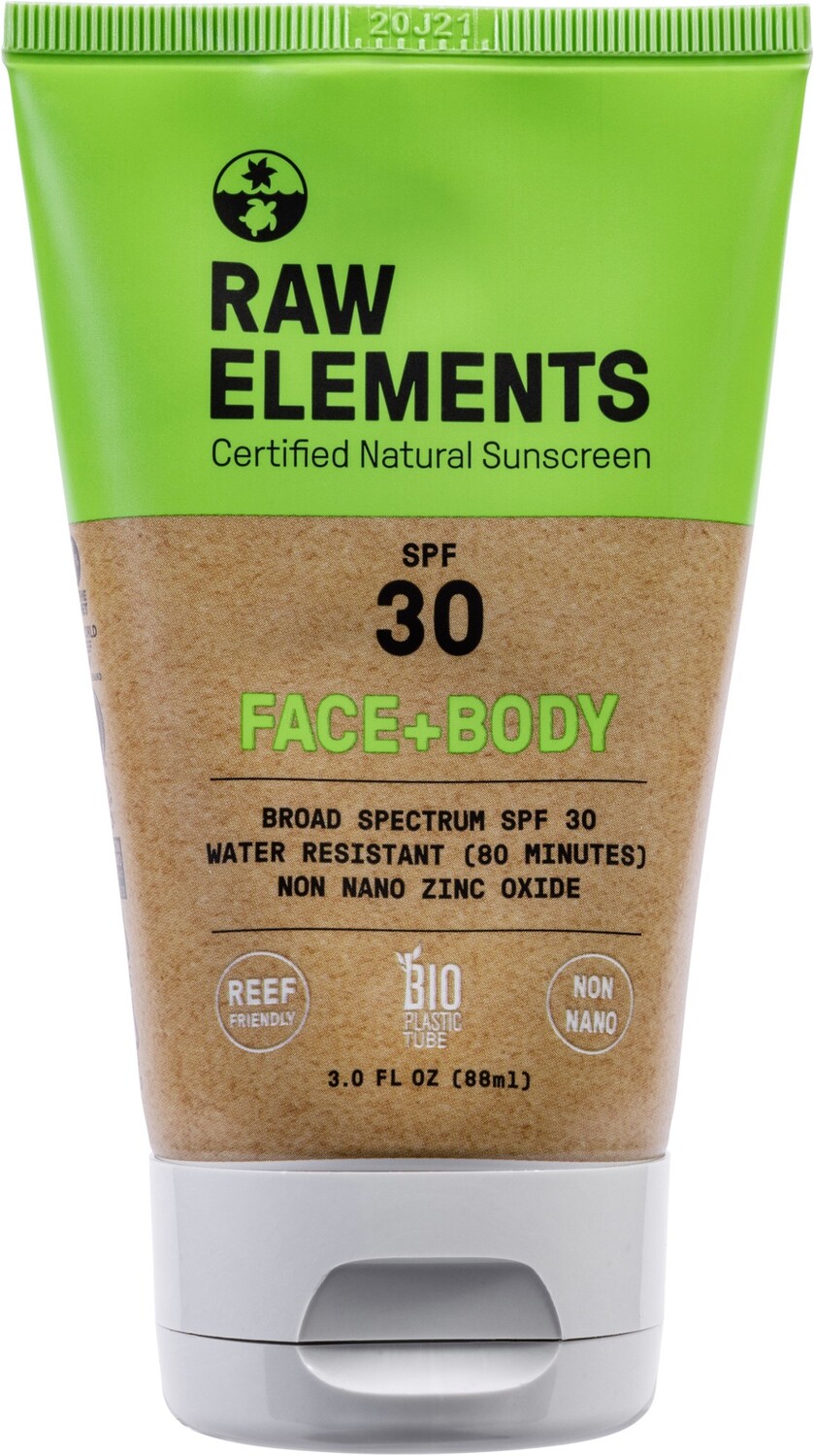 Тюбик солнцезащитного крема для лица и тела SPF 30 - 3 унций Raw Elements
Тюбик солнцезащитного крема для лица и тела SPF 30 - 3 унций Raw Elements