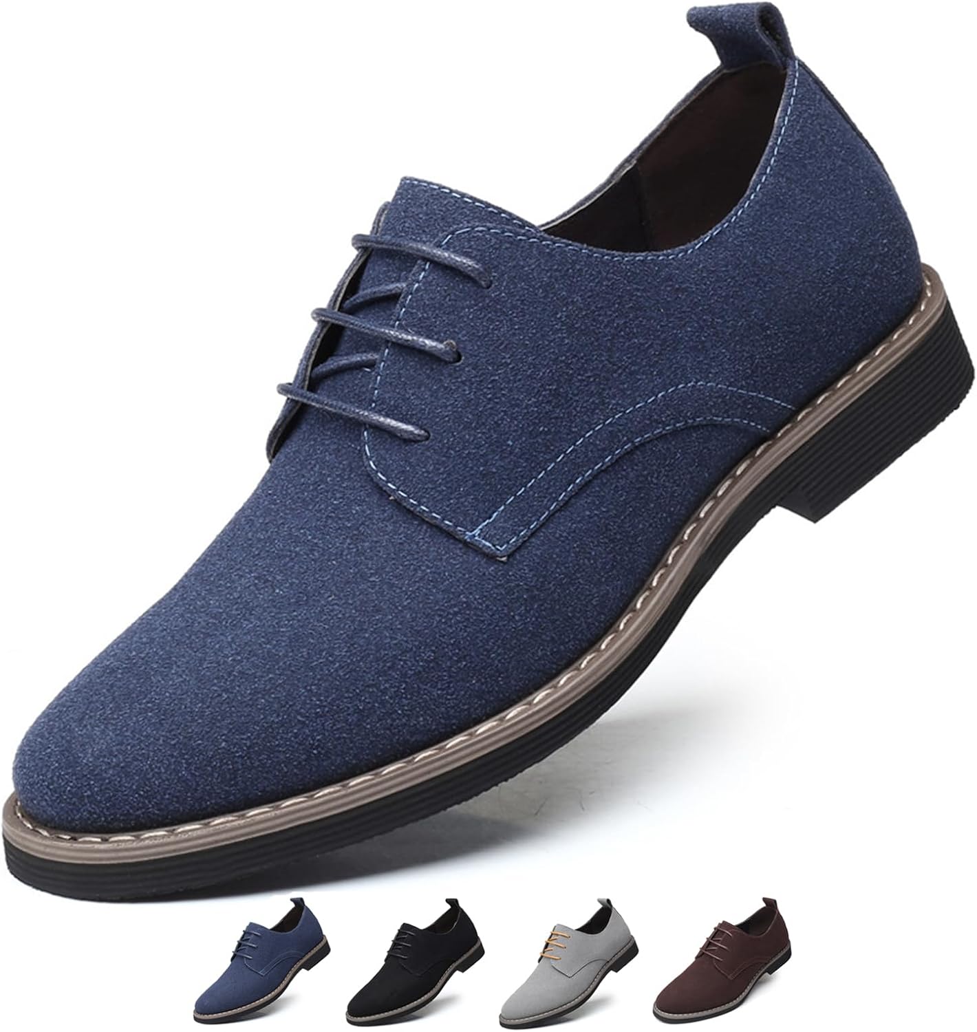 Мужские замшевые туфли-оксфорды, модные, ручной работы, с круглым носком, шнуровкой, низкие, из нубука, повседневные, классические деловые туфли-дерби Zeberfi, синий
Мужские замшевые туфли-оксфорды, модные, ручной работы, с круглым носком, шнуровкой, низкие, из нубука, повседневные, классические деловые туфли-дерби Zeberfi, синий