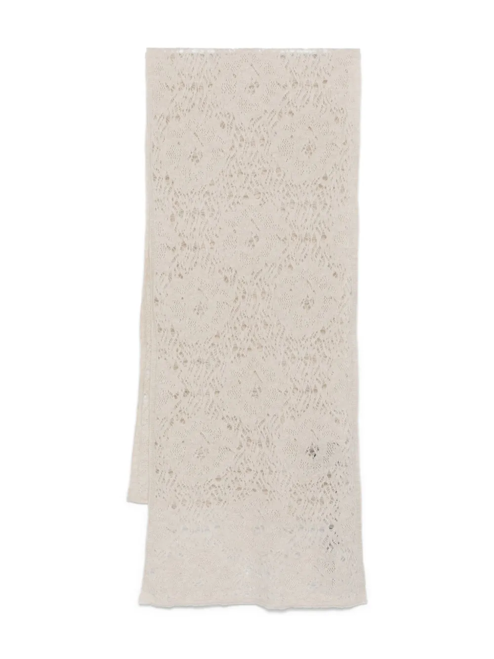 Шарф ажурной вязки D.Exterior, нейтральный
Шарф ажурной вязки D.Exterior, нейтральный