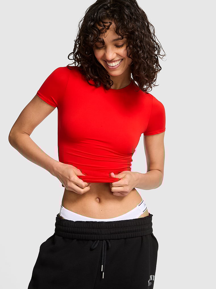 Футболка с коротким рукавом из эластичной ткани Pink, bright vermillion, Розовый, Футболка с коротким рукавом из эластичной ткани Pink, bright vermillion
Футболка с коротким рукавом из эластичной ткани Pink, bright vermillion, Розовый, Футболка с коротким рукавом из эластичной ткани Pink, bright vermillion