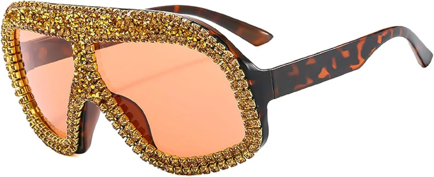 Модные солнцезащитные очки большого размера в форме щита, цельные, с бриллиантами, для женщин, блестящие, со стразами, солнцезащитные очки с кристаллами mincl, Brown
Модные солнцезащитные очки большого размера в форме щита, цельные, с бриллиантами, для женщин, блестящие, со стразами, солнцезащитные очки с кристаллами mincl, Brown