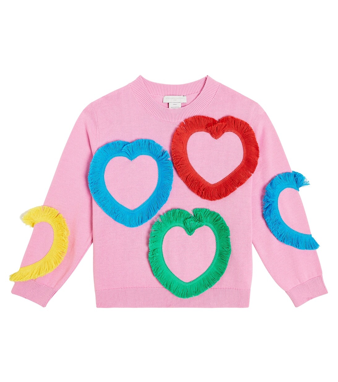 Хлопковый свитер с аппликацией Stella McCartney Kids, розовый
Хлопковый свитер с аппликацией Stella McCartney Kids, розовый